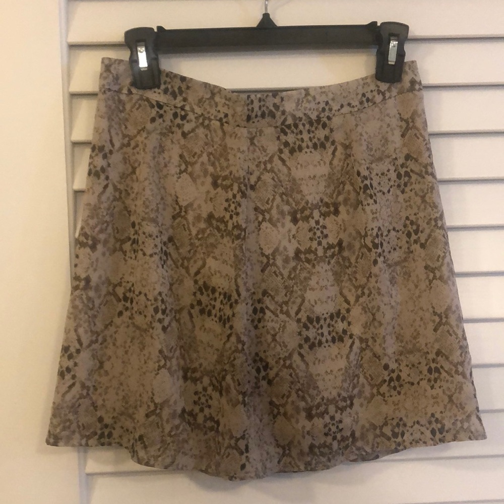 Brown Snakeskin Skirt